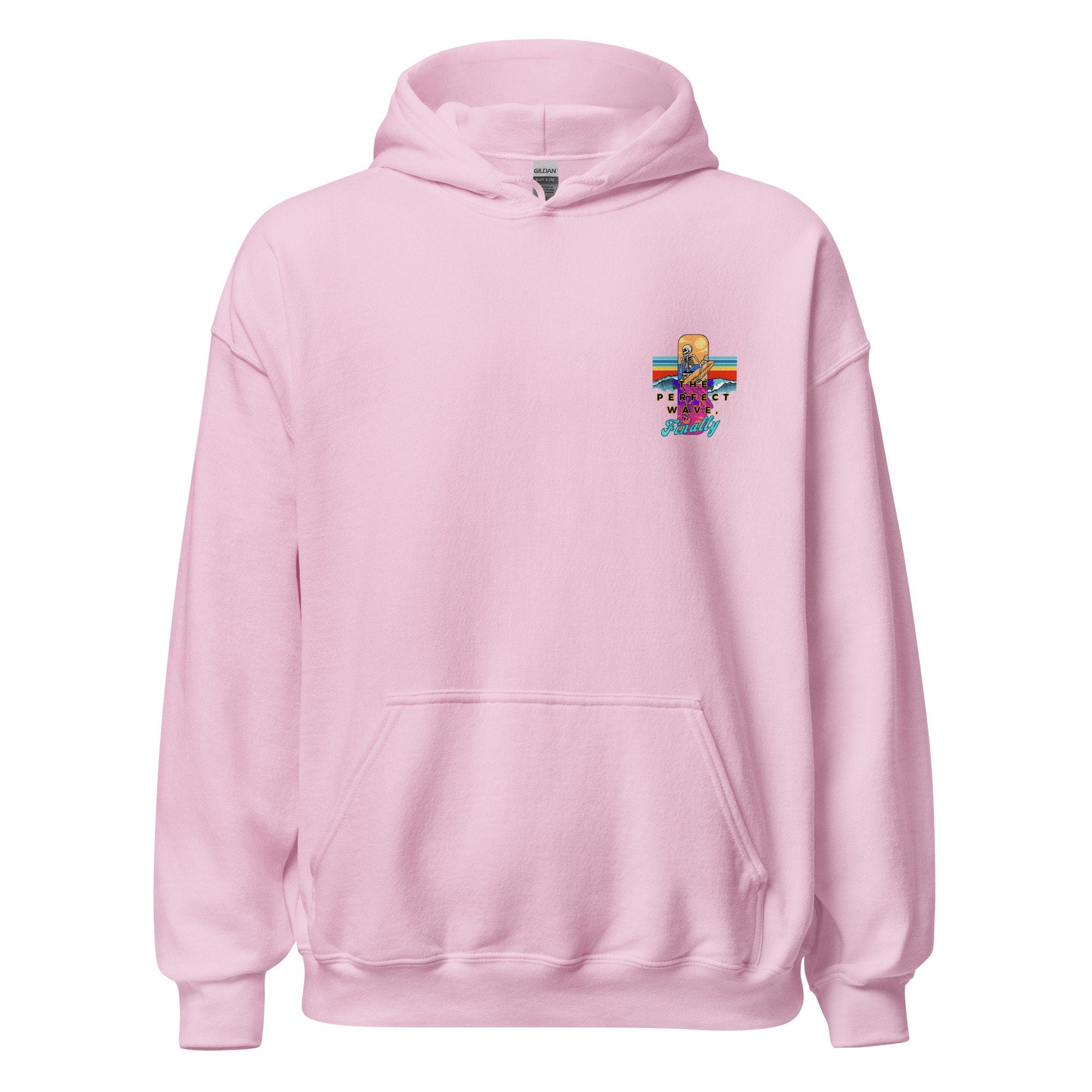 Funny Skeleton Surfer Hoodie: Beach Lover Gift
