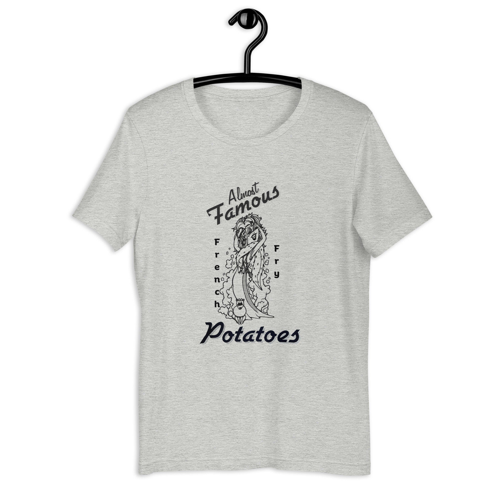 Funny Idaho Potato T-Shirt: Vintage French Fry Cartoon