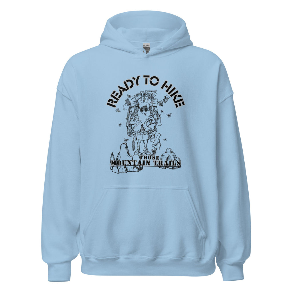Funny Idaho Potato Hiking Hoodie: Vintage Cartoon Style