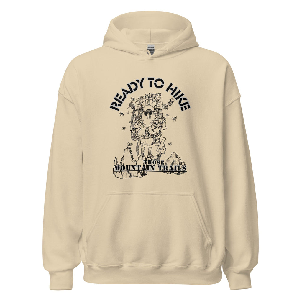 Funny Idaho Potato Hiking Hoodie: Vintage Cartoon Style