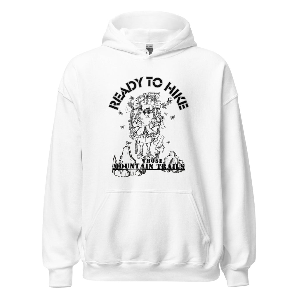 Funny Idaho Potato Hiking Hoodie: Vintage Cartoon Style