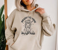 Funny Idaho Potato Hiking Hoodie: Vintage Cartoon Style