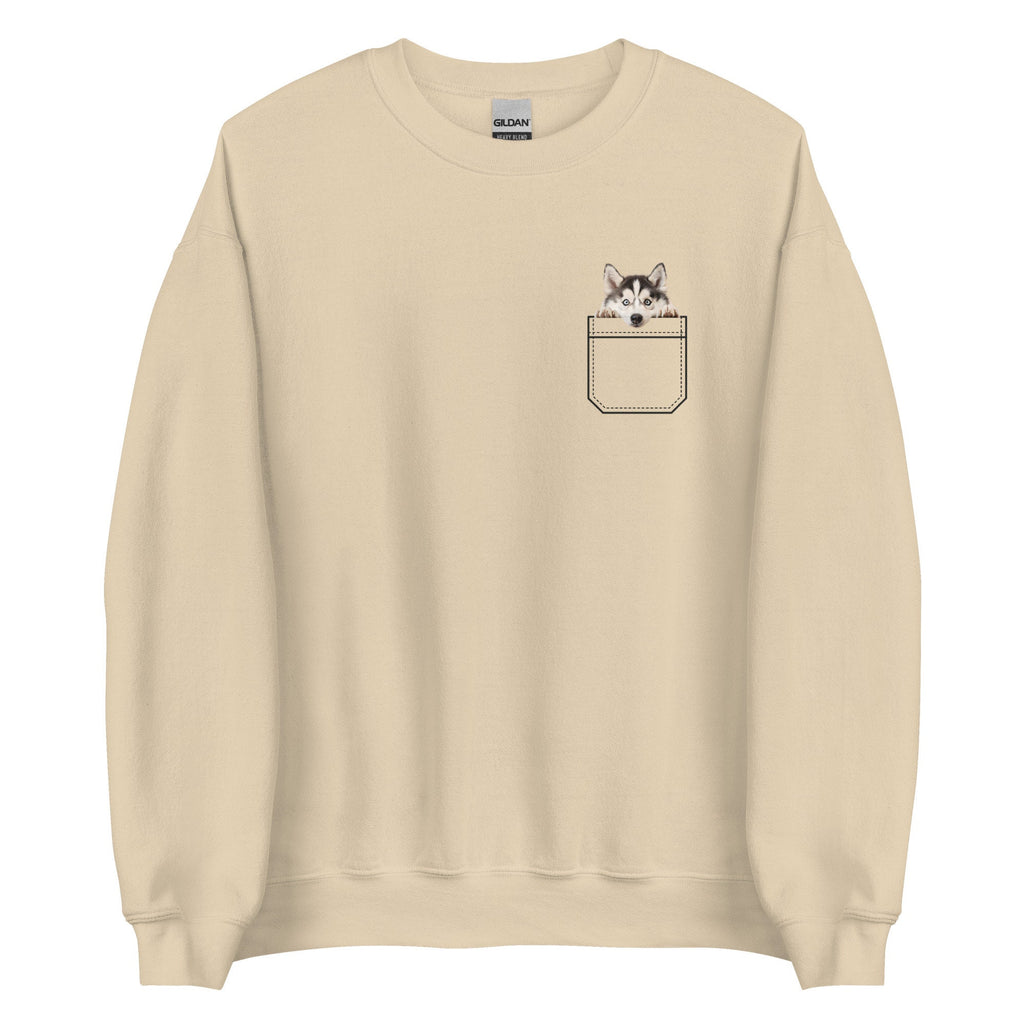 Akita Puppy Sweatshirt, Akita pocket shirt  Dog Mom Gift