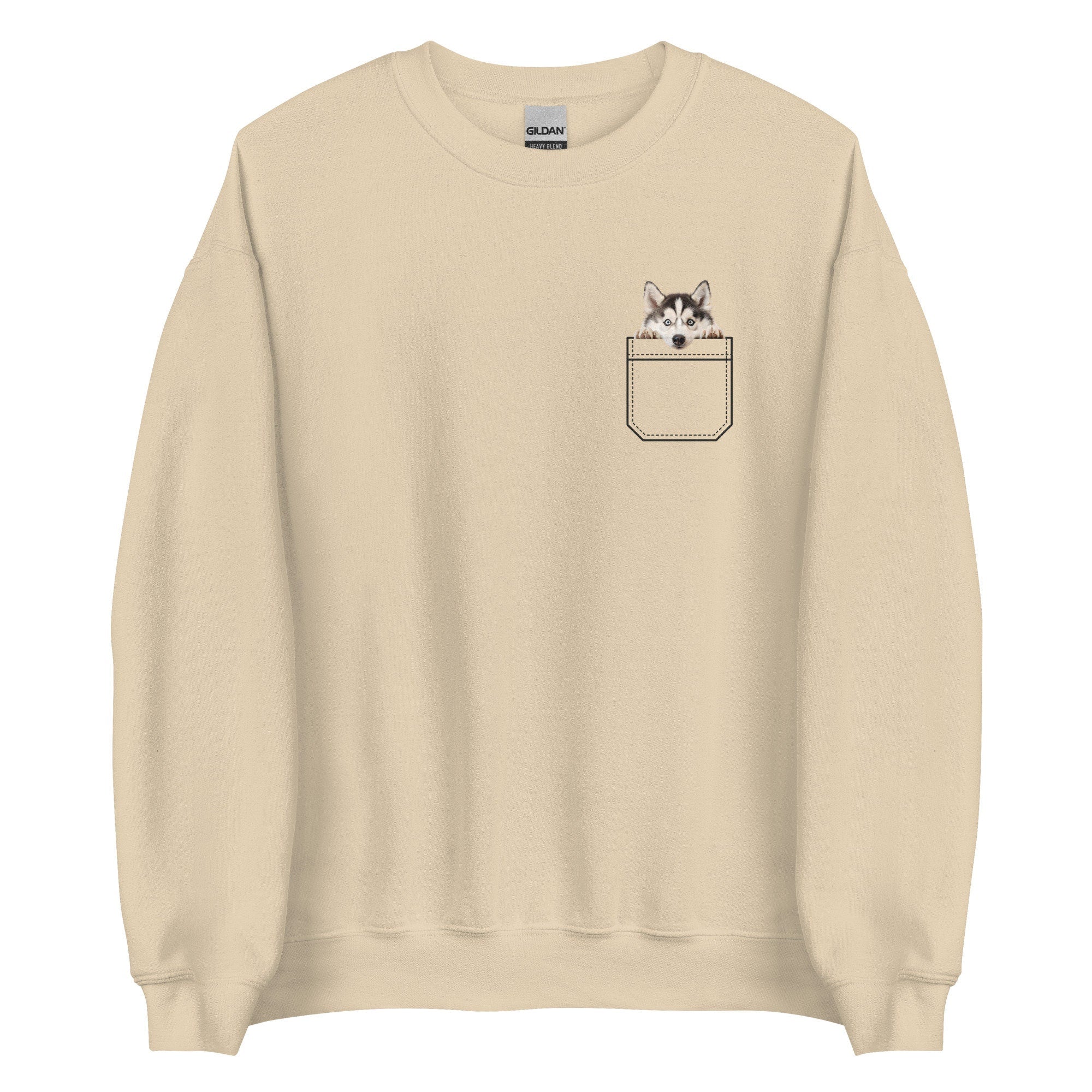 Akita Puppy Sweatshirt, Akita pocket shirt  Dog Mom Gift