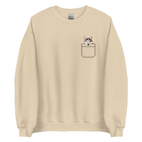 Akita Puppy Sweatshirt, Akita pocket shirt  Dog Mom Gift