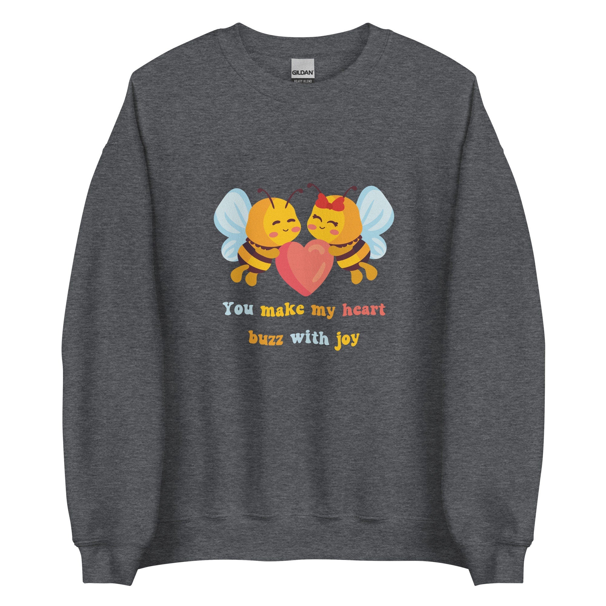 Cute Bees Sweatshirt, Bees love sweatshirt, Cute bees hoodie, gift for bees lover, Bees Valentines Sweatshirt, Bees teens Sweatshirt, womens