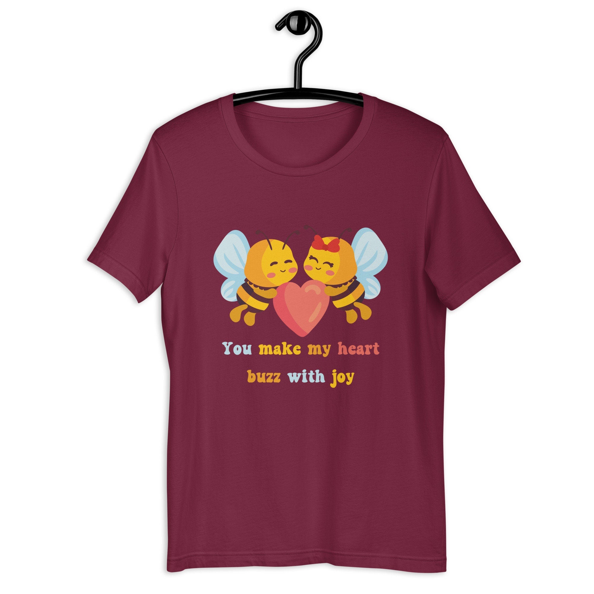 Cute Bees Shirt, Bees love tee, Cute bees t-shirt,  gift for bees lover, Bees Valentines shirt, Bees teens shirt, Cute Valentines tees, Bees