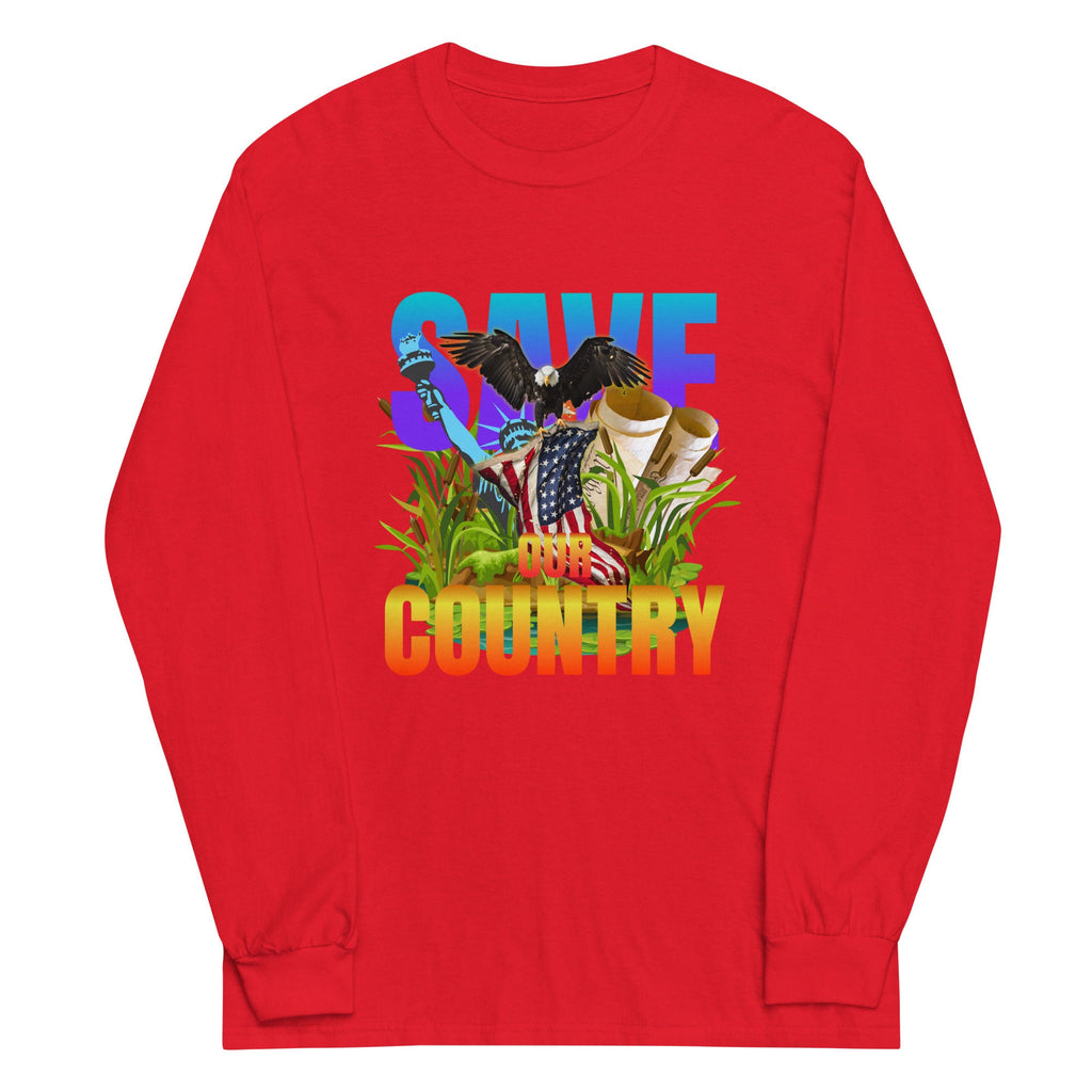 Patriotic America Shirt Save America Long Sleeve Shirt  Patriotic USA Tshirt
