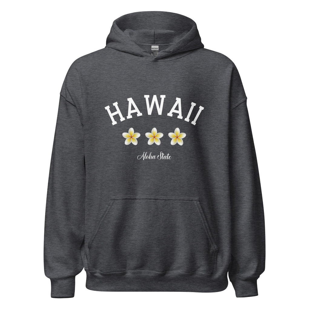 Hawaii Plumeria Hoodie: Aloha State Unisex Sweatshirt
