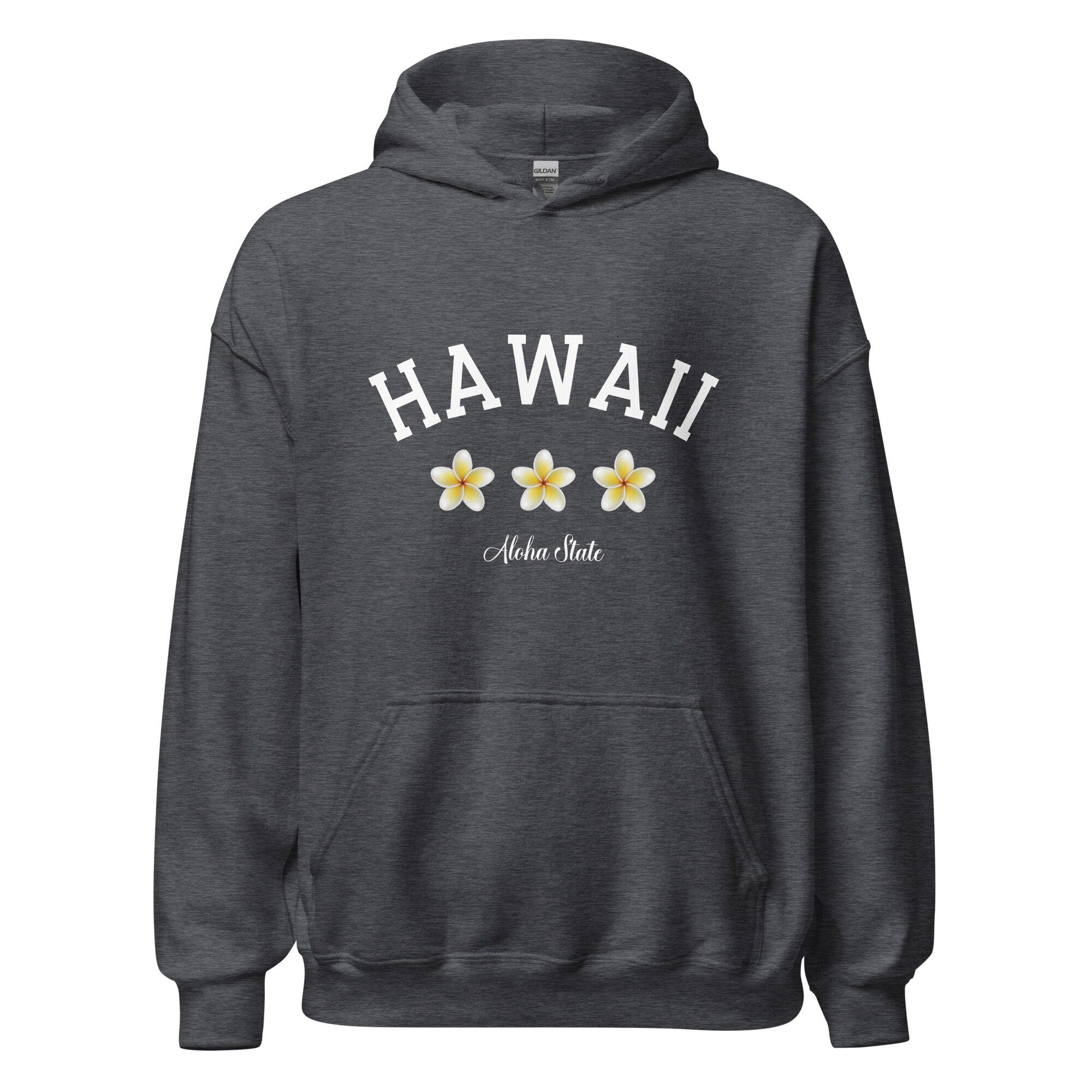 Hawaii Plumeria Hoodie: Aloha State Unisex Sweatshirt