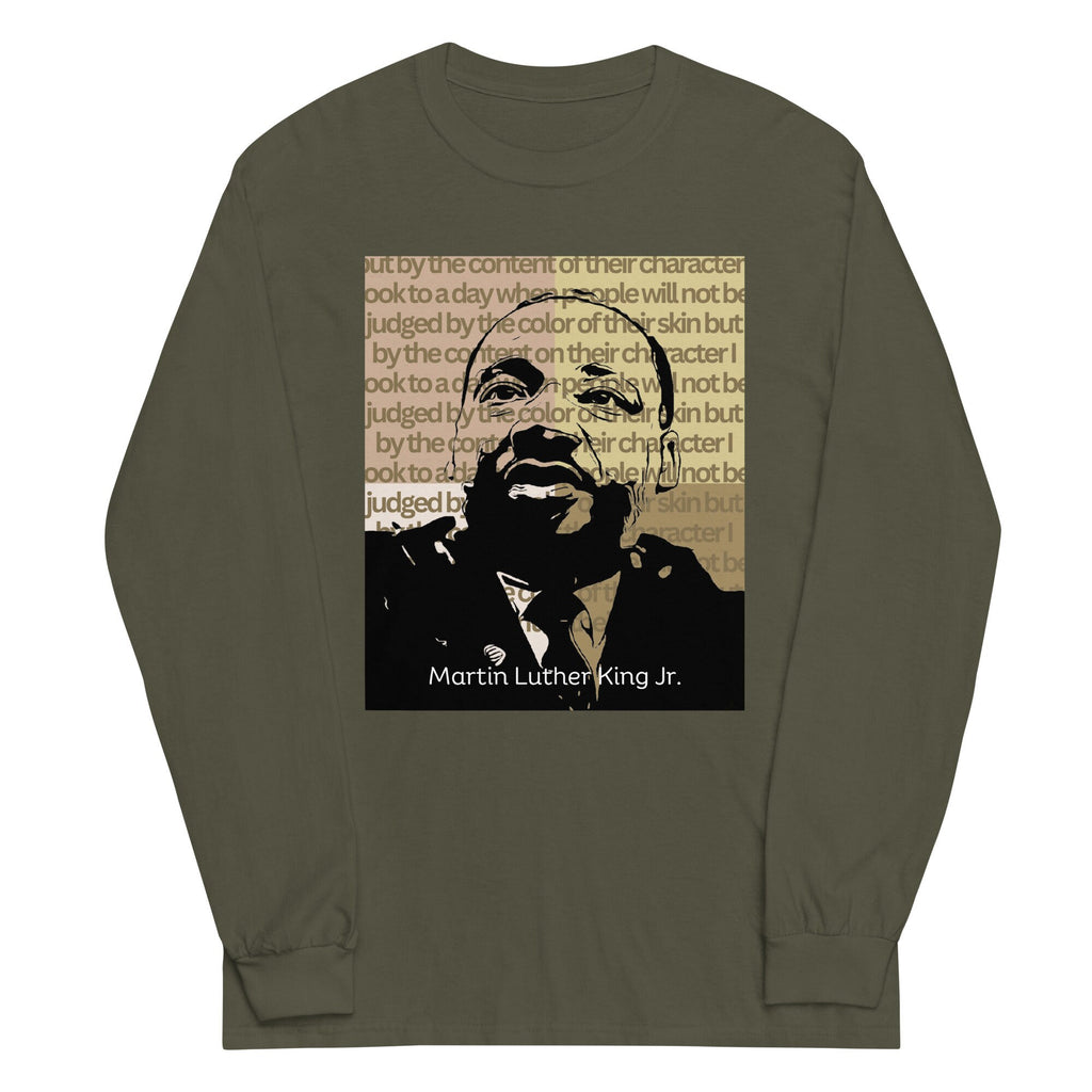 MLK Long Sleeve Shirt: Martin Luther King Quote, Black History Month