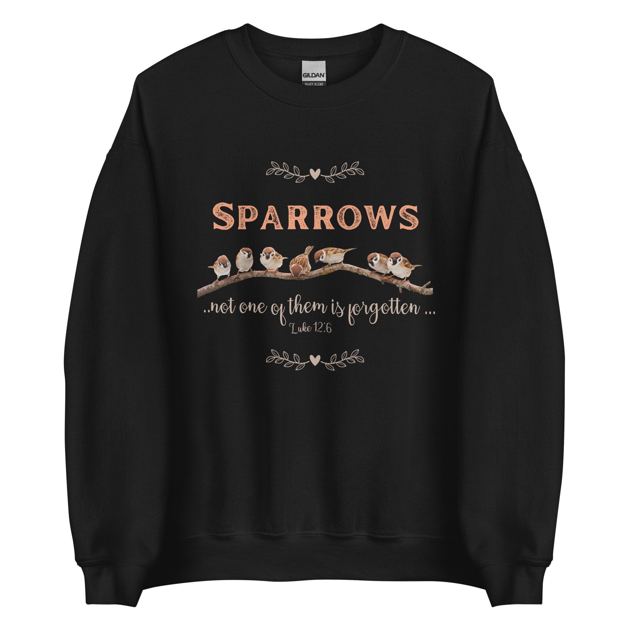 Sparrows Christian Sweatshirt: Bible Verse Pullover