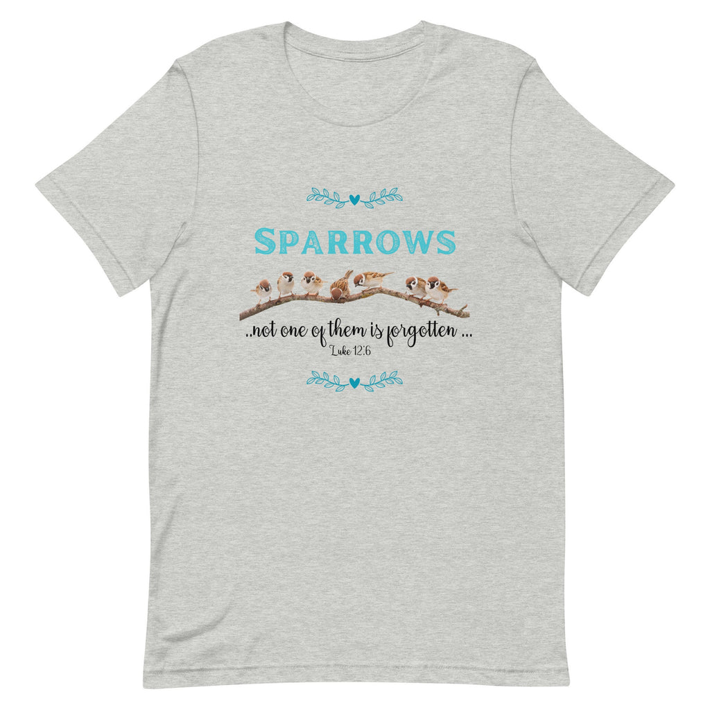 Sparrows Christian T-Shirt: Bible Verse Inspirational Shirt
