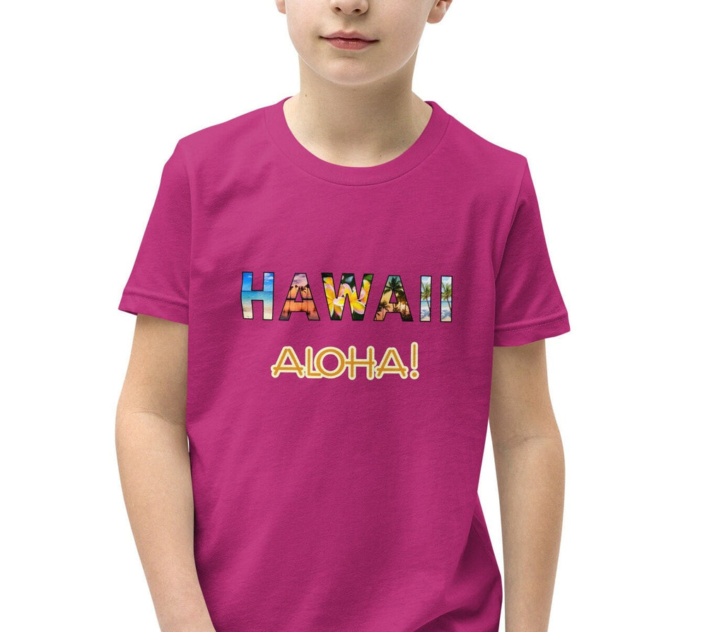 Hawaii Aloha Youth T-Shirt: Vacation Souvenir Shirt