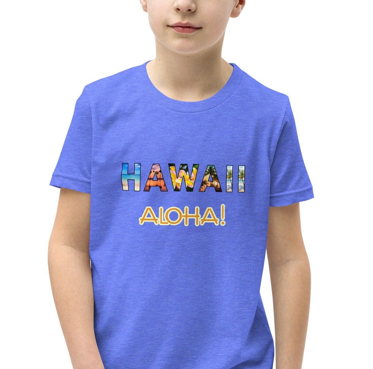 Hawaii Aloha Youth T-Shirt: Vacation Souvenir Shirt
