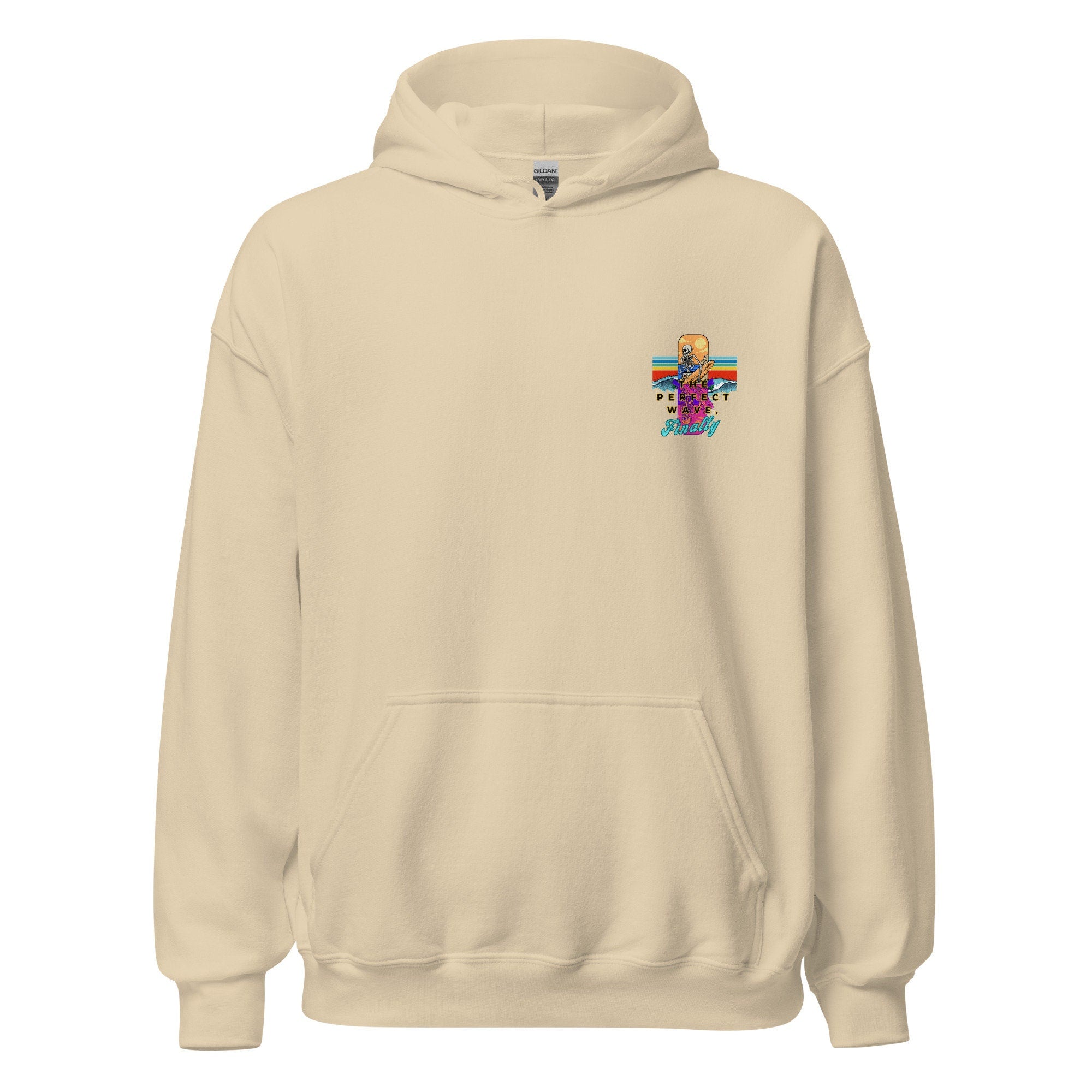 Funny Skeleton Surfer Hoodie: Beach Lover Gift