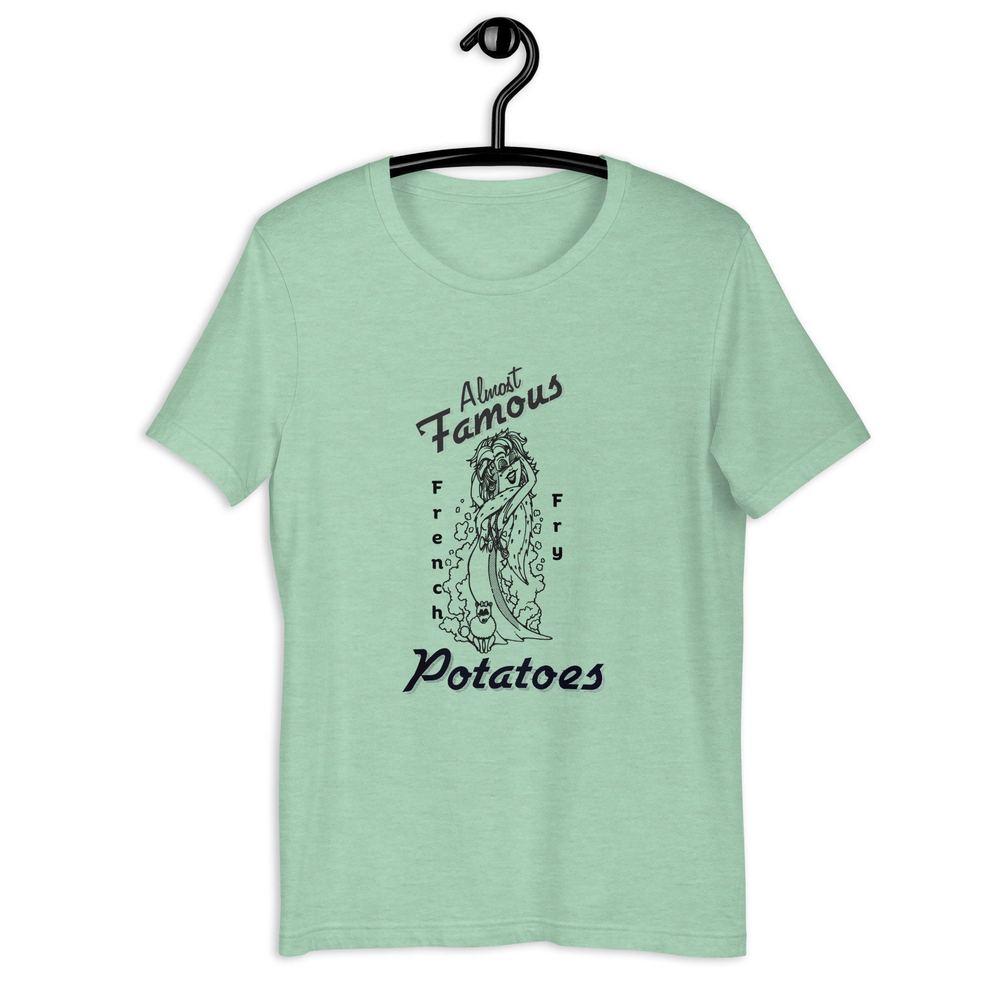 Funny Idaho Potato T-Shirt: Vintage French Fry Cartoon
