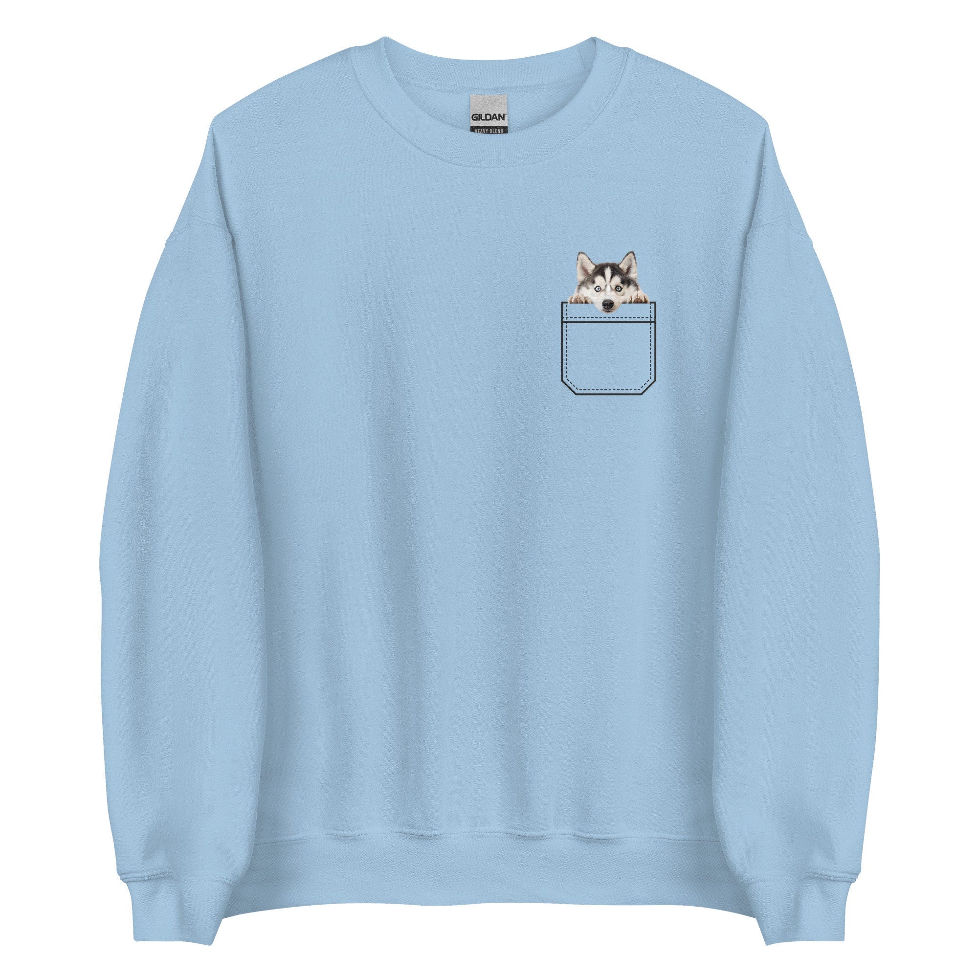 Akita Puppy Sweatshirt, Akita pocket shirt  Dog Mom Gift