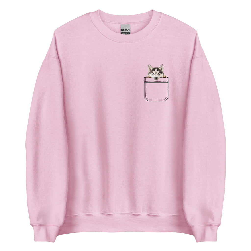 Akita Puppy Sweatshirt, Akita pocket shirt  Dog Mom Gift