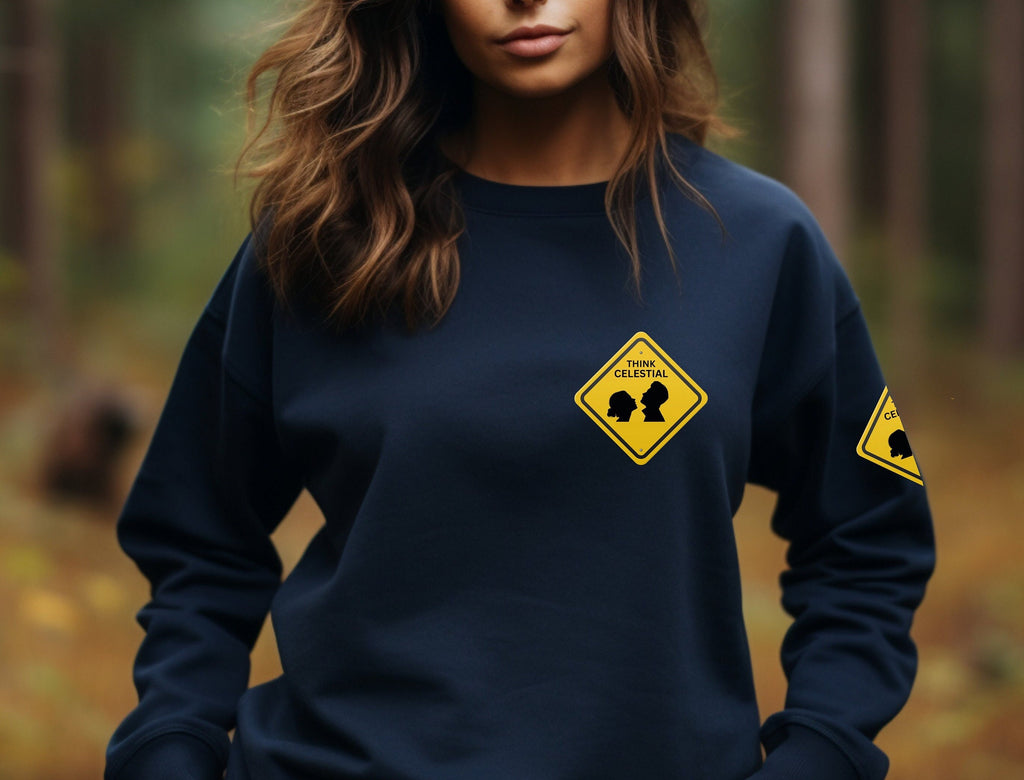 Think Celestial Sweatshirt: LDS Gift, Unisex Adult & Teen Clothing
