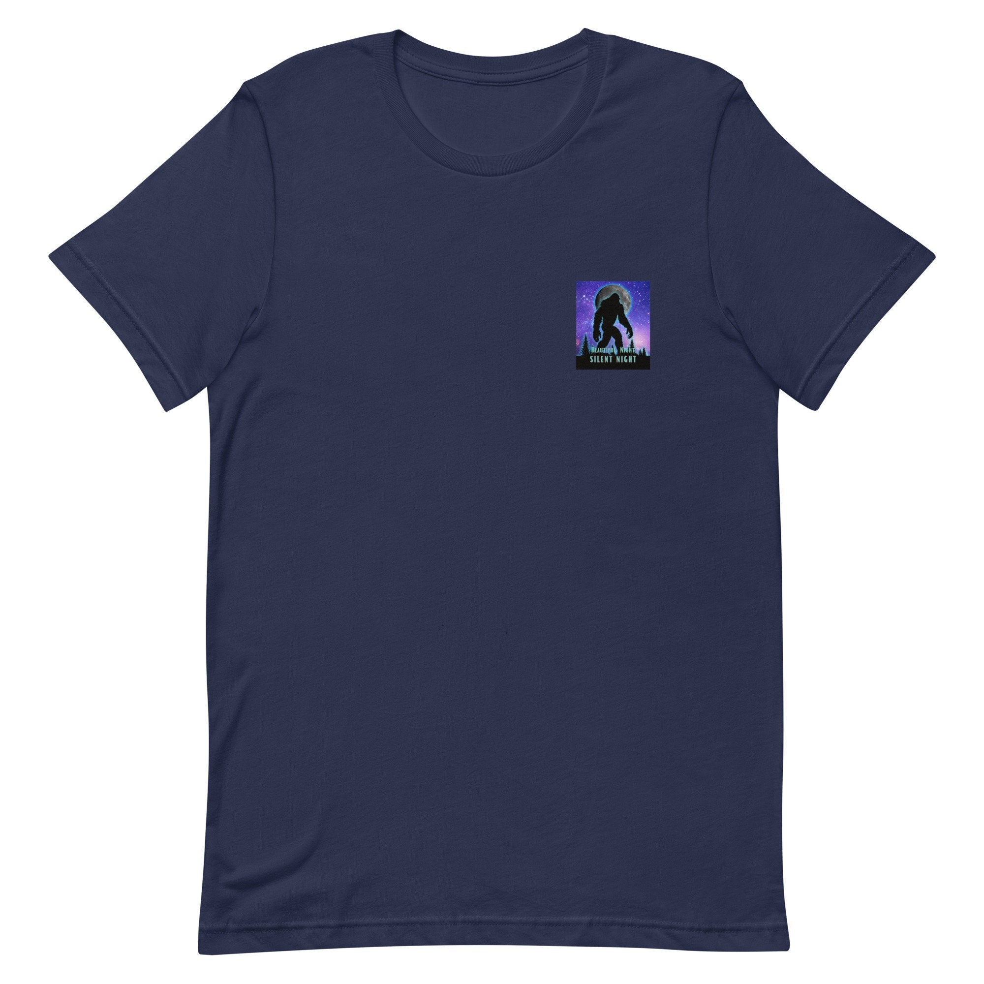 Starry Night Bigfoot Shirt: Front & Back Print Tee