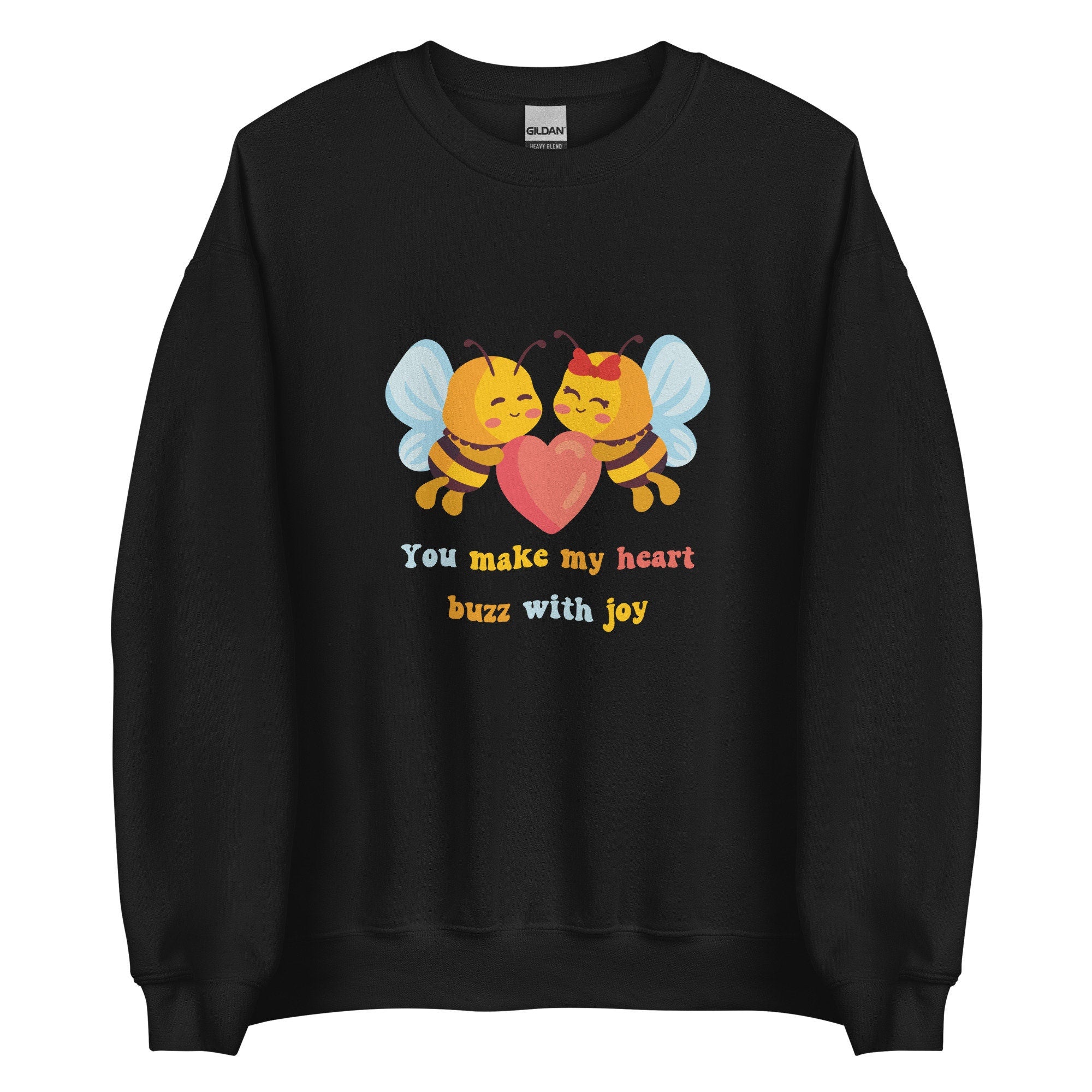 Cute Bees Sweatshirt, Bees love sweatshirt, Cute bees hoodie, gift for bees lover, Bees Valentines Sweatshirt, Bees teens Sweatshirt, womens