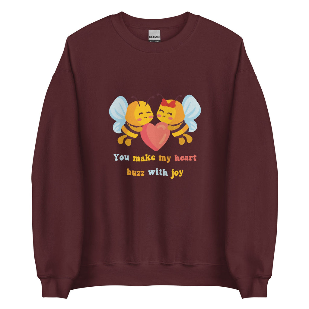 Cute Bees Sweatshirt, Bees love sweatshirt, Cute bees hoodie, gift for bees lover, Bees Valentines Sweatshirt, Bees teens Sweatshirt, womens