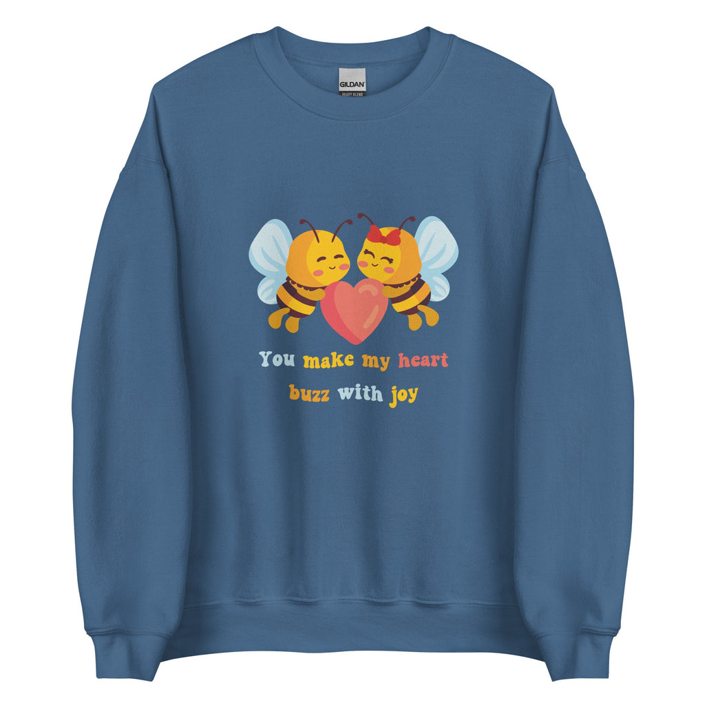 Cute Bees Sweatshirt, Bees love sweatshirt, Cute bees hoodie, gift for bees lover, Bees Valentines Sweatshirt, Bees teens Sweatshirt, womens