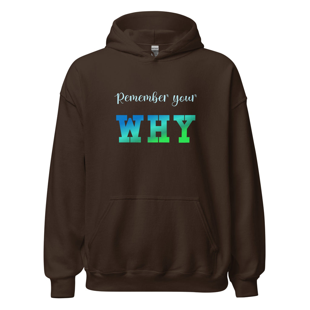 Motivational Hoodie: Remember your Why Positive Sweatshirt Recovery Gift