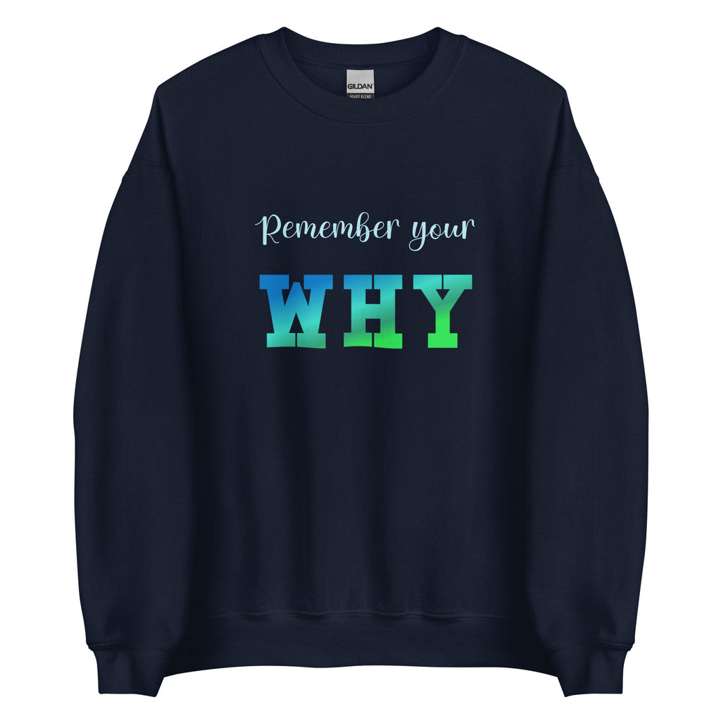 Motivational Sweatshirt: Recovery gift Remember Your Why sweatshirt  Counselor Gift Inspirational hoodie