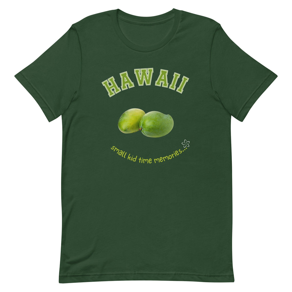 Hawaii Mango T-Shirt: Small Kid Time Memories, Unisex Tee