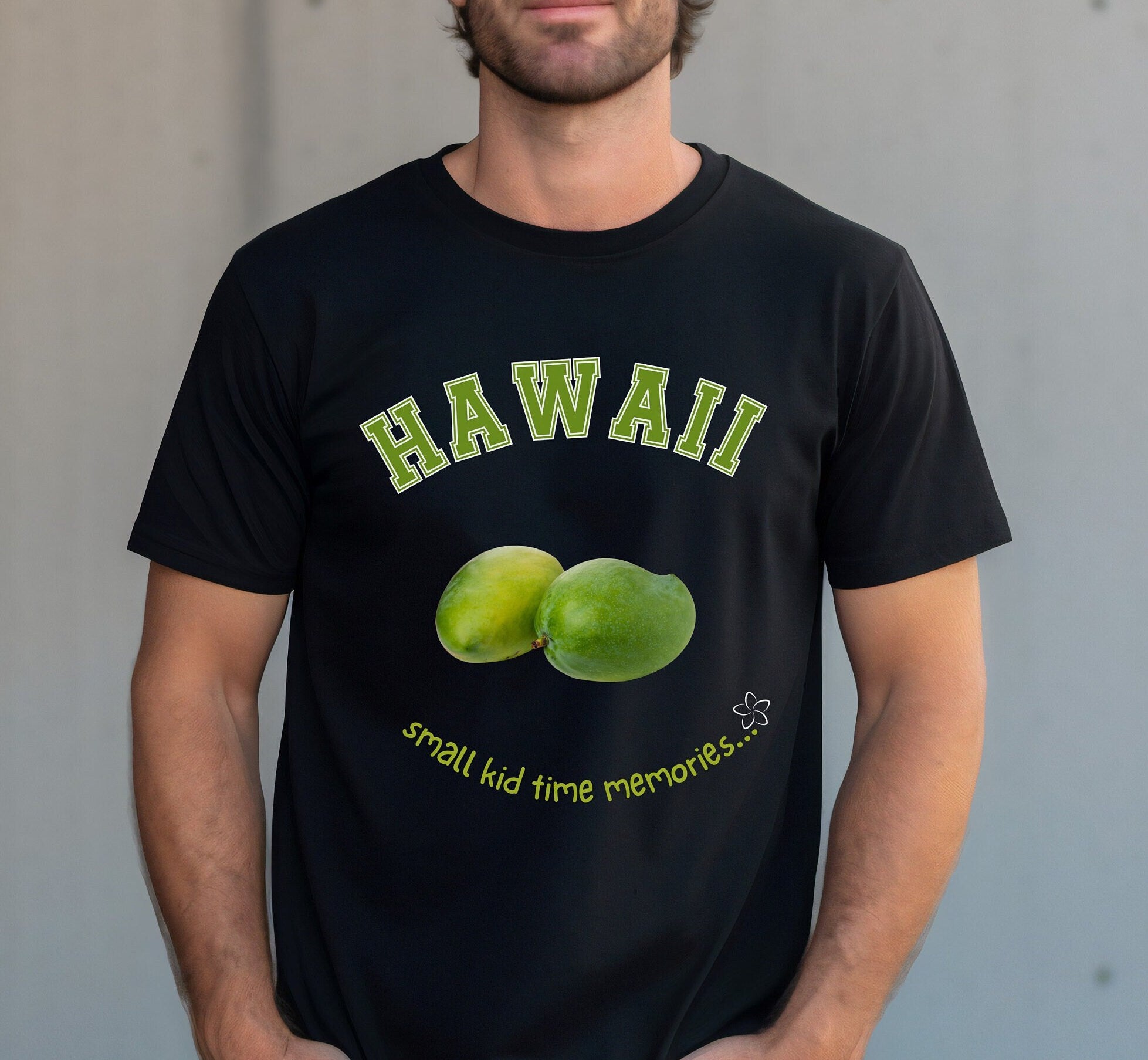 Hawaii Mango T-Shirt: Small Kid Time Memories, Unisex Tee