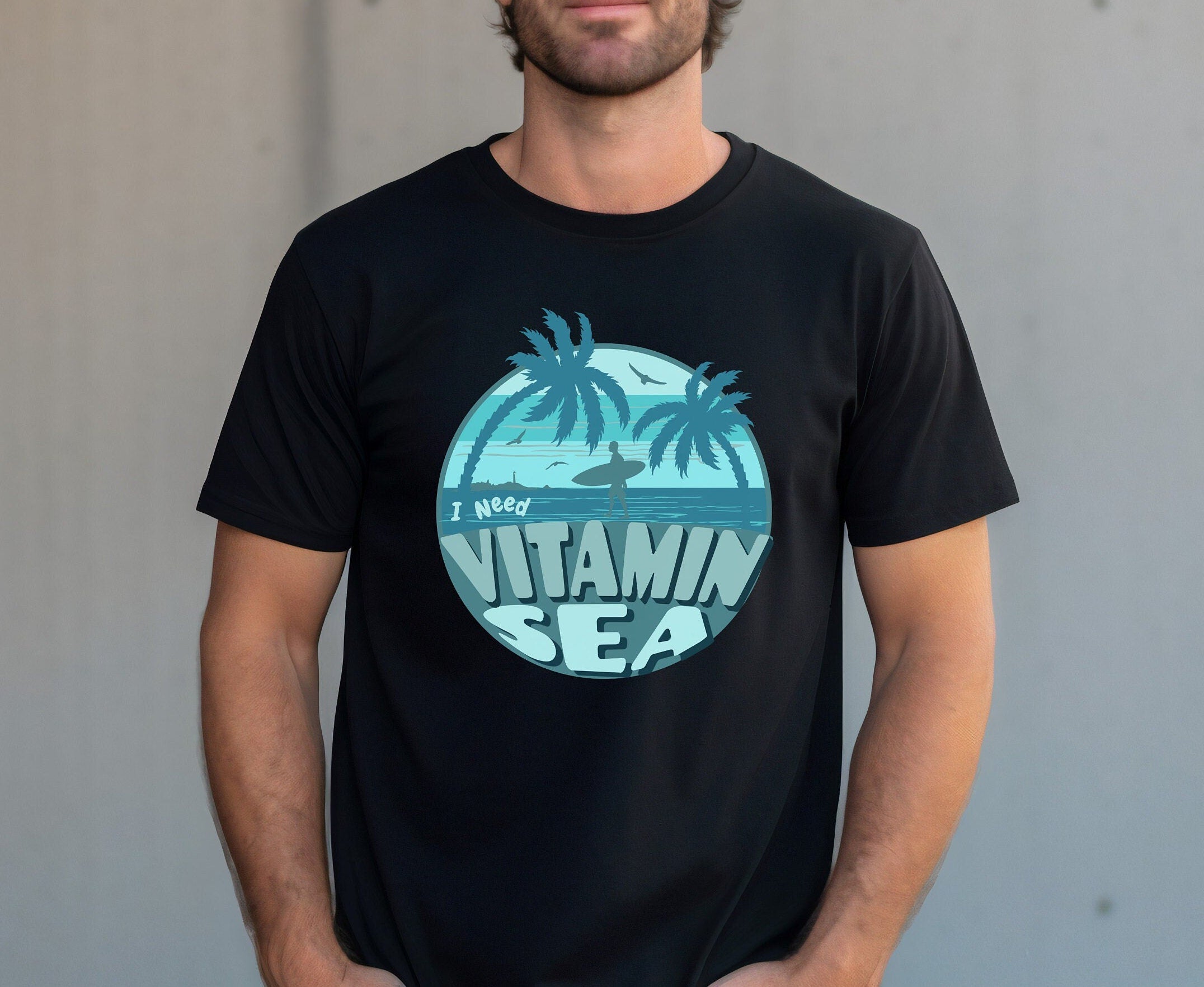 Vitamin Sea Shirt: Beach Lover Tee, Summer T-Shirt