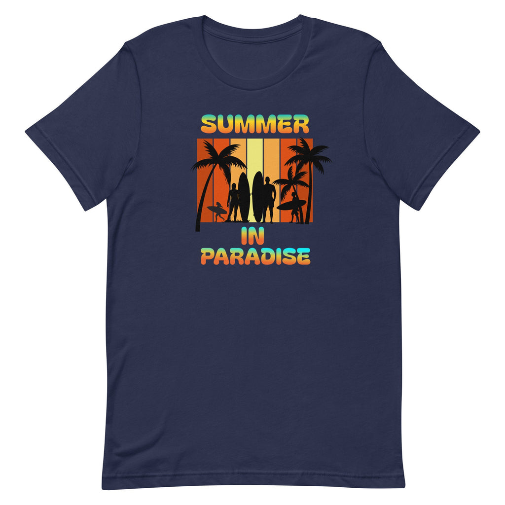 Summer in Paradise T-Shirt: Tropical Sunset Hawaii Surf Tee