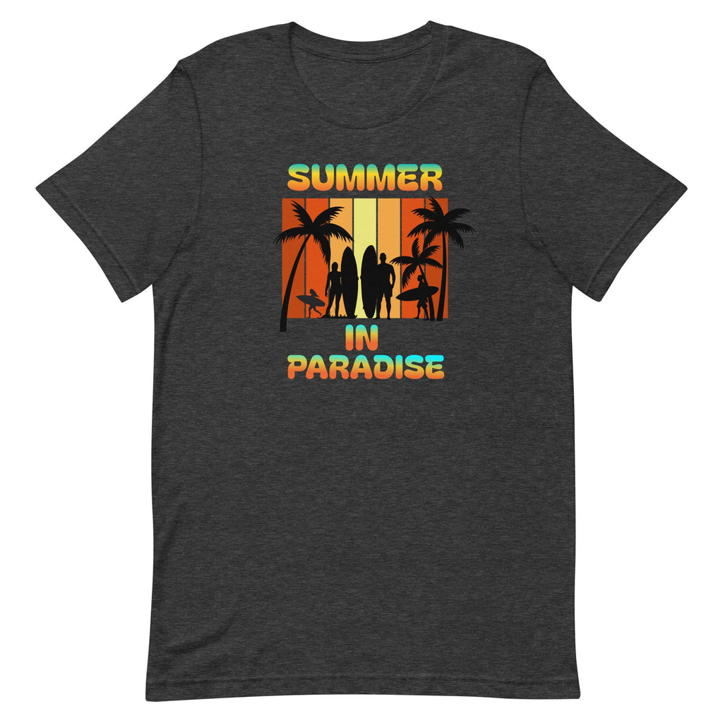 Summer in Paradise T-Shirt: Tropical Sunset Hawaii Surf Tee