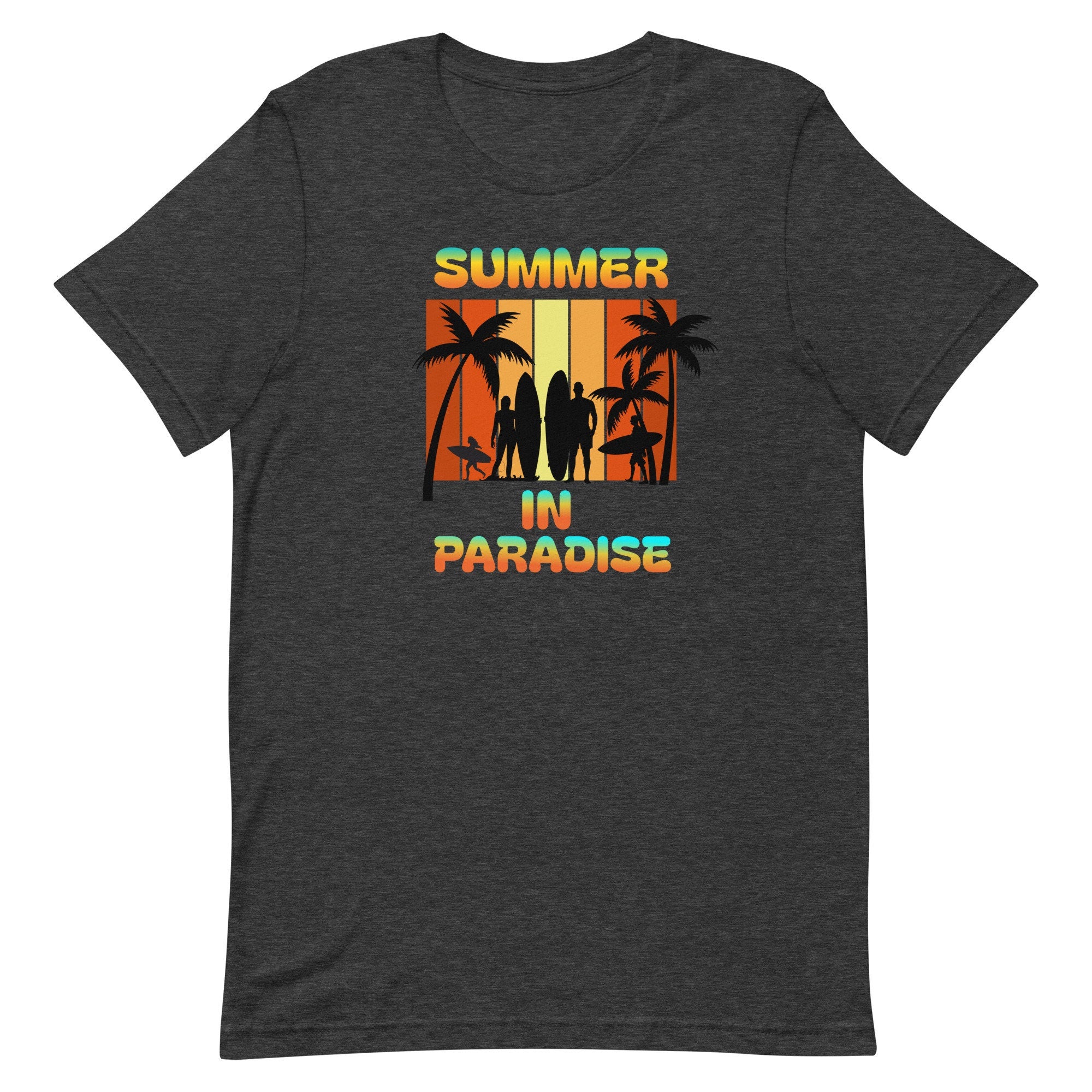 Summer in Paradise T-Shirt: Tropical Sunset Hawaii Surf Tee