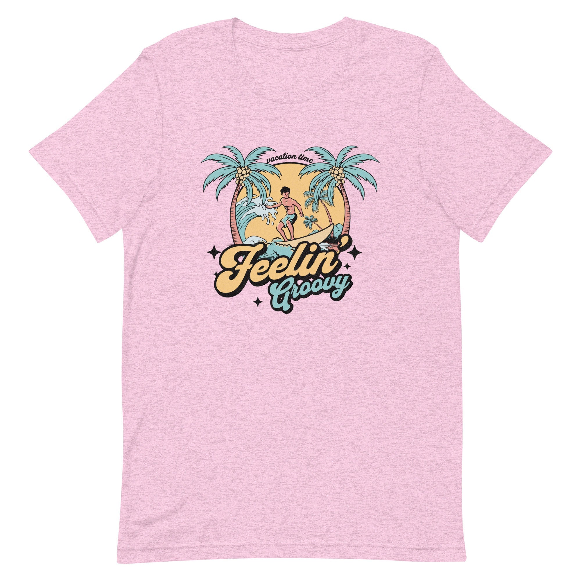 Retro Hawaii Summer T-Shirt: Feelin' Groovy Beach Tee
