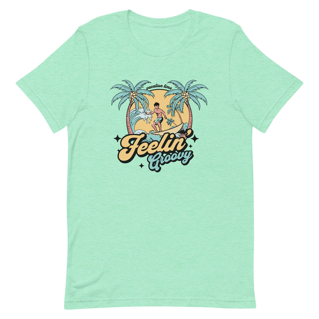 Retro Hawaii Summer T-Shirt: Feelin' Groovy Beach Tee