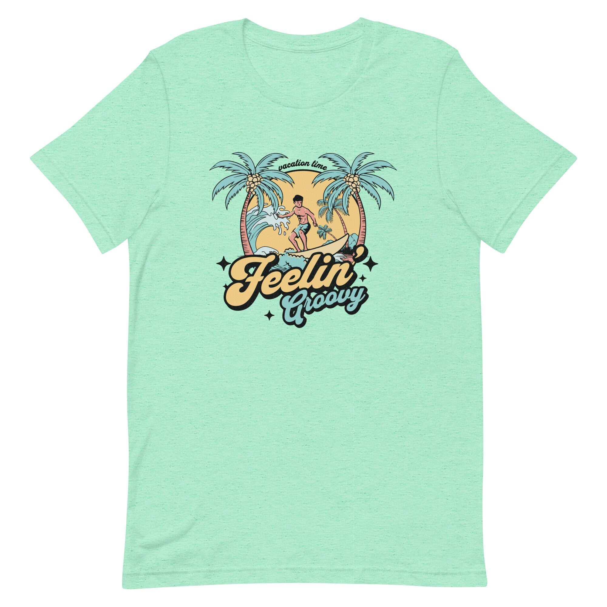 Retro Hawaii Summer T-Shirt: Feelin' Groovy Beach Tee