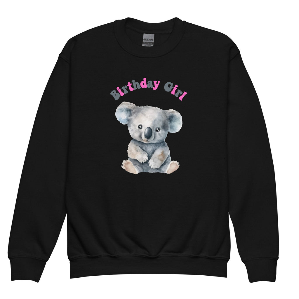 Koala Birthday Girl Sweatshirt: Youth Koala Bear Birthday crewneck