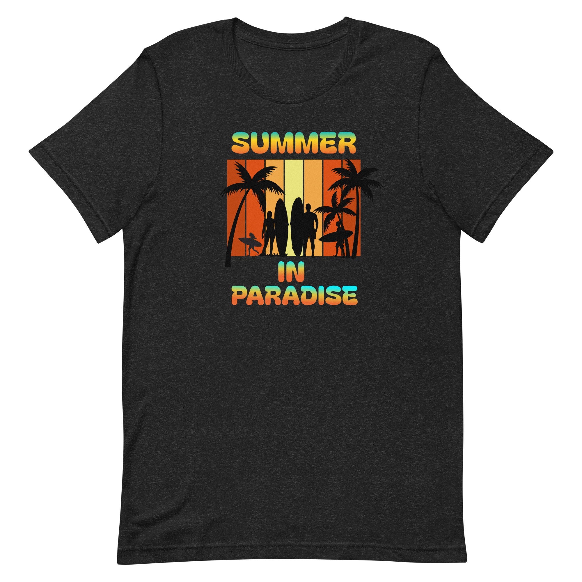 Summer in Paradise T-Shirt: Tropical Sunset Hawaii Surf Tee