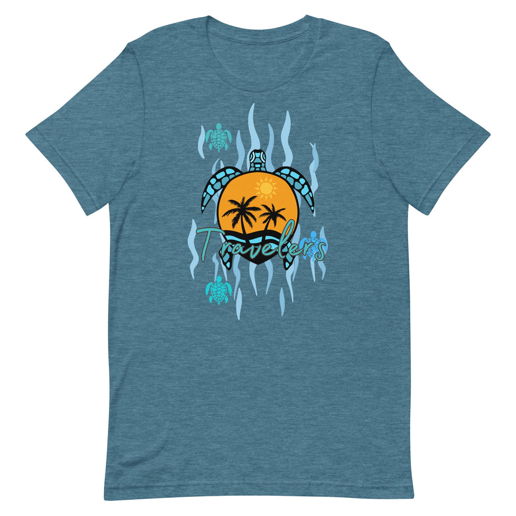 Tropical Sea Turtles T-Shirt: Hawaii Beach Summer Tee