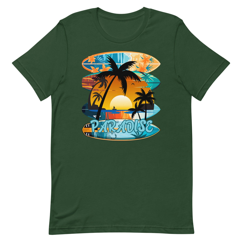 Surfing T-Shirt: Hawaii Beach Paradise Tee