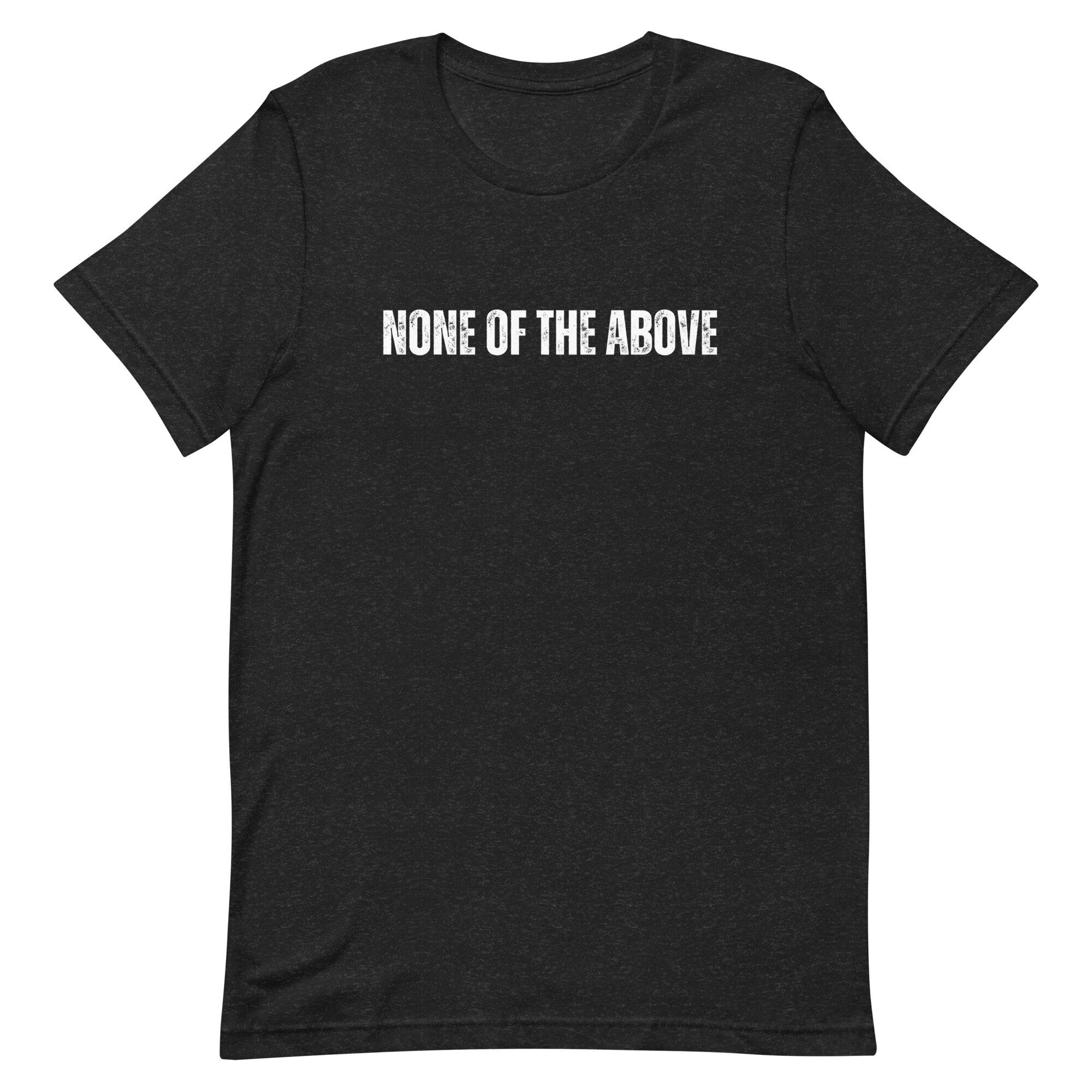 None of the above shirt, Funny Election Shirt, Election 2024 Shirt, gift for undecided voter, Independent Shirt, Undecided voter shirt,