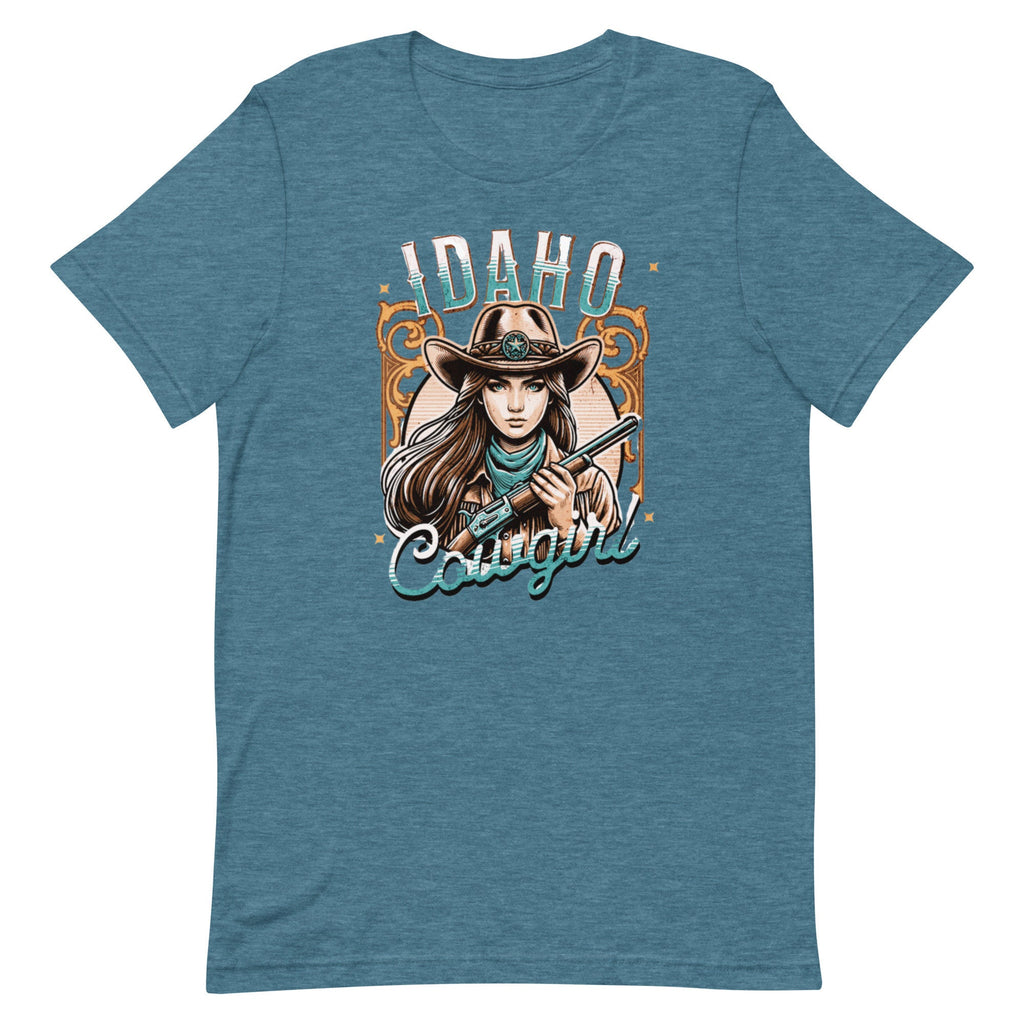 Idaho Cowgirl T-Shirt, Western Woman Graphic Tee