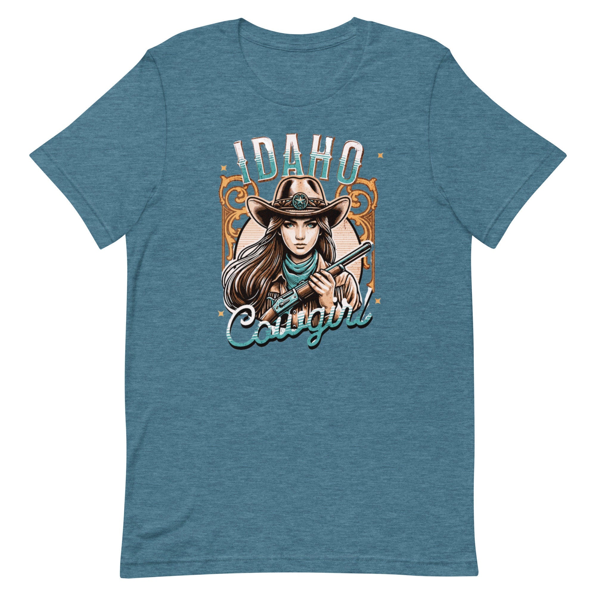 Idaho Cowgirl T-Shirt, Western Woman Graphic Tee