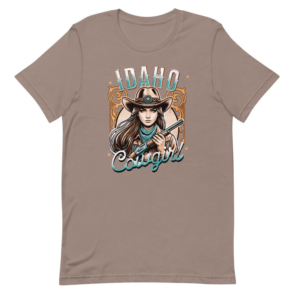 Idaho Cowgirl T-Shirt, Western Woman Graphic Tee
