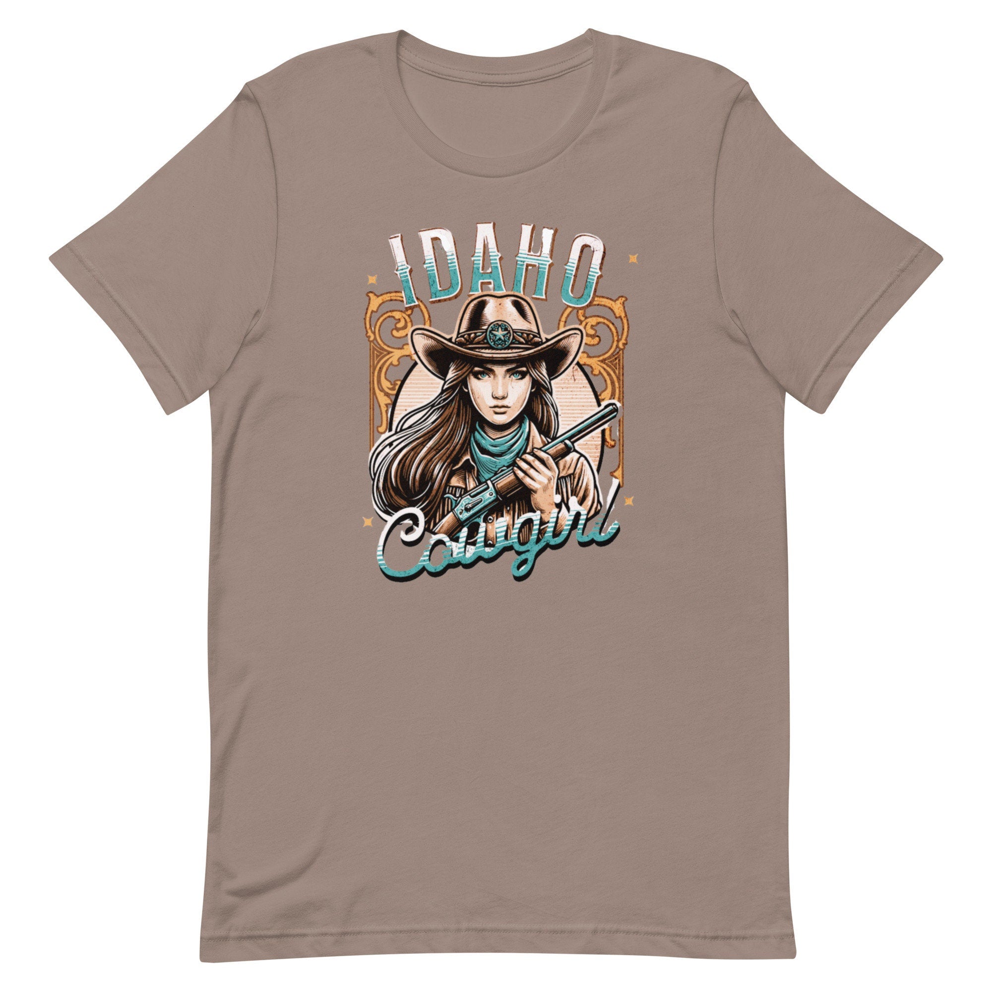 Idaho Cowgirl T-Shirt, Western Woman Graphic Tee