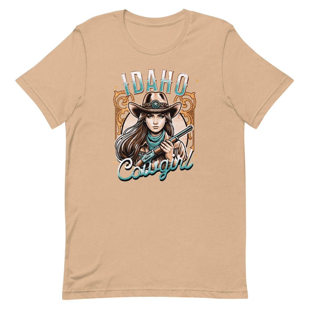 Idaho Cowgirl T-Shirt, Western Woman Graphic Tee