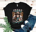 Idaho Cowgirl T-Shirt, Western Woman Graphic Tee